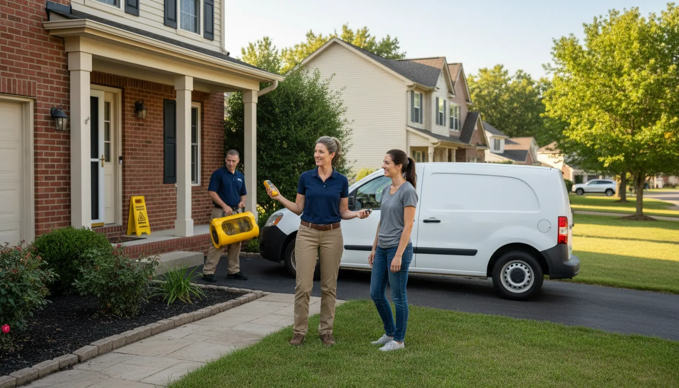 Residential water damage restoration in Redvale, CO